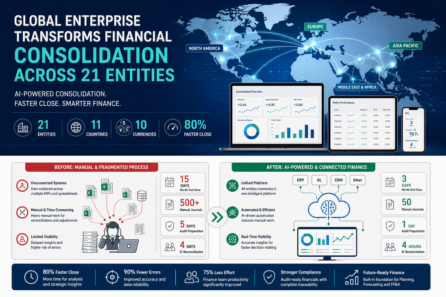 Global Enterprise Transforms Financial Consolidation and Reporting Across 21 Entities